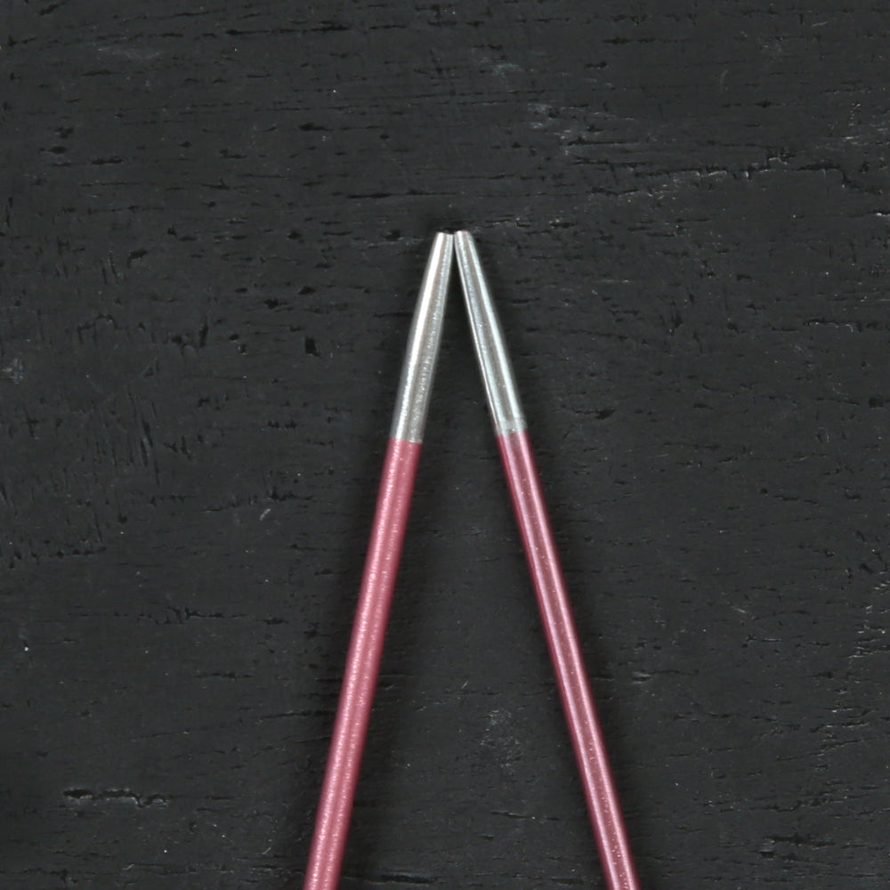 KnitPro Zing 2 Mm 40 Cm Metal Circular Needles, Coral - 47061