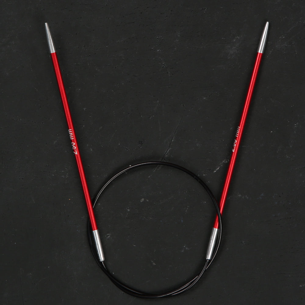 KnitPro Zing 2.5 Mm 40 Cm Metal Circular Needles, Garnet - 47063