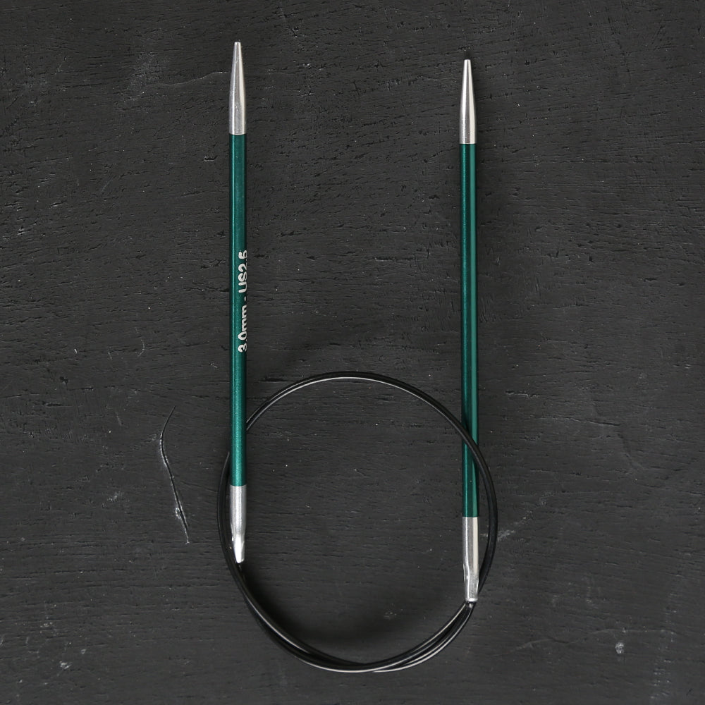 KnitPro Zing 3 Mm 40 Cm Metal Circular Needles, - 47065