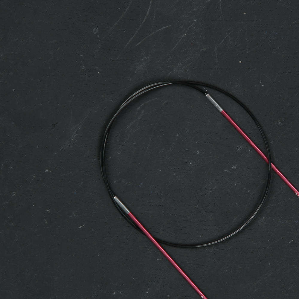 KnitPro Zing 2 Mm 60 Cm Metal Circular Needles, Coral - 47091