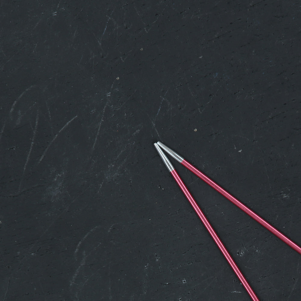 KnitPro Zing 2 Mm 60 Cm Metal Circular Needles, Coral - 47091