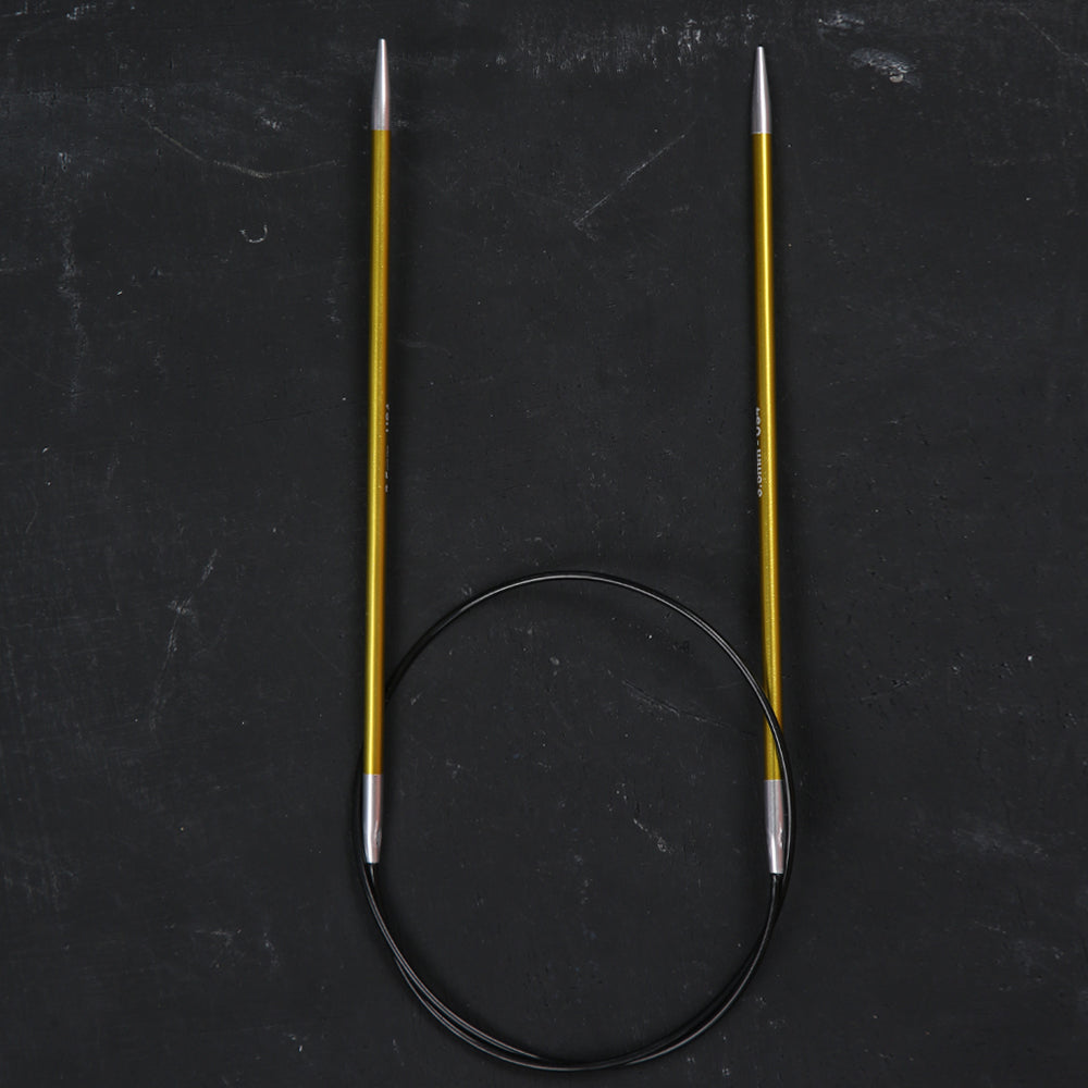 Knitpro Zing 3.5 mm 60 cm Metal Circular Needle, Chrysolite - 47097