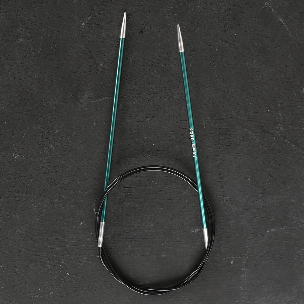 KnitPro Zing 3 Mm 80 Cm Metal Circular Needles, - 47125