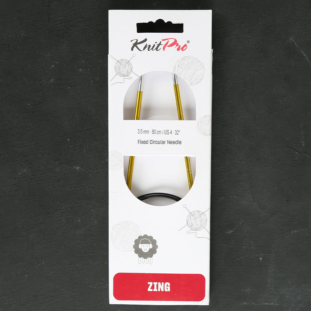 KnitPro Zing 4,5 Mm 80 Cm Metal Circular Needles, - 47130
