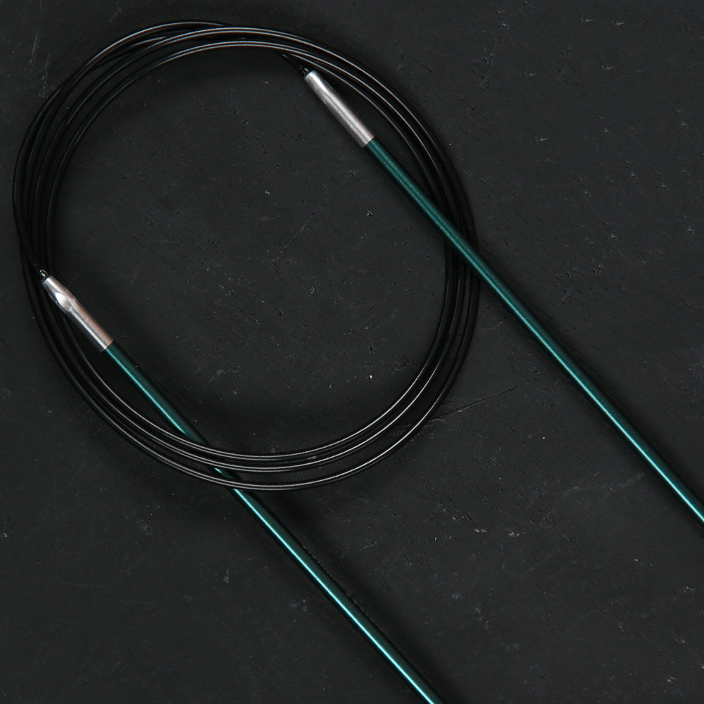 KnitPro Zing 3 Mm 100 Cm Metal Circular Needles, Jade - 47155