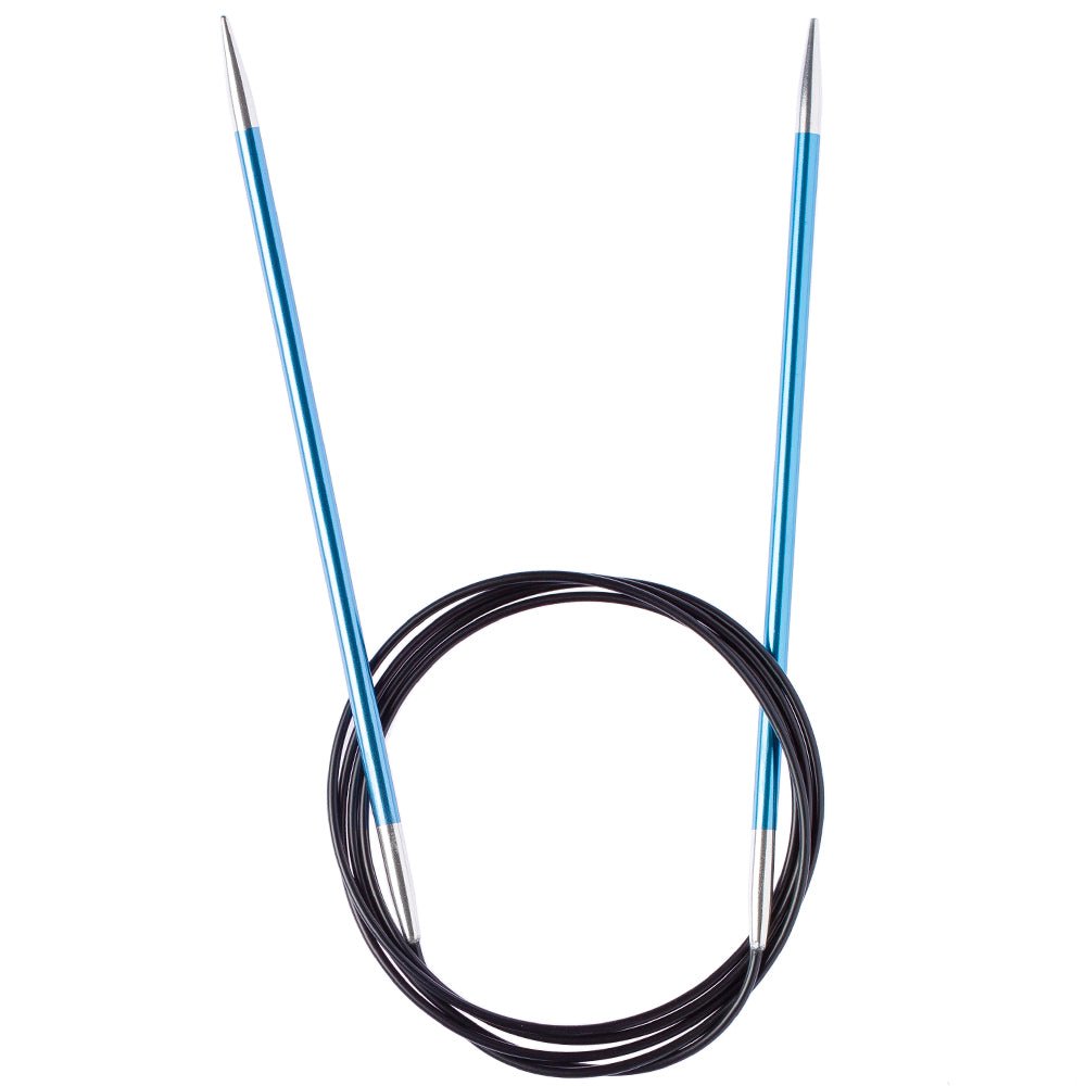 KnitPro Zing 4 mm 120 cm Circular Knitting Needle, Blue - 47189