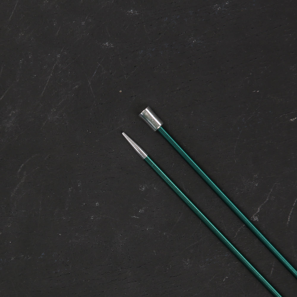 KnitPro Zing 3 mm 35 cm Metal Knitting Needles, Jade - 47295