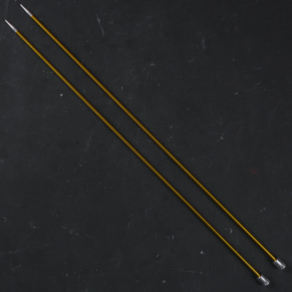 KnitPro Zing 3.5 mm 35 cm Metal Knitting Needles, Chrysolite - 47297