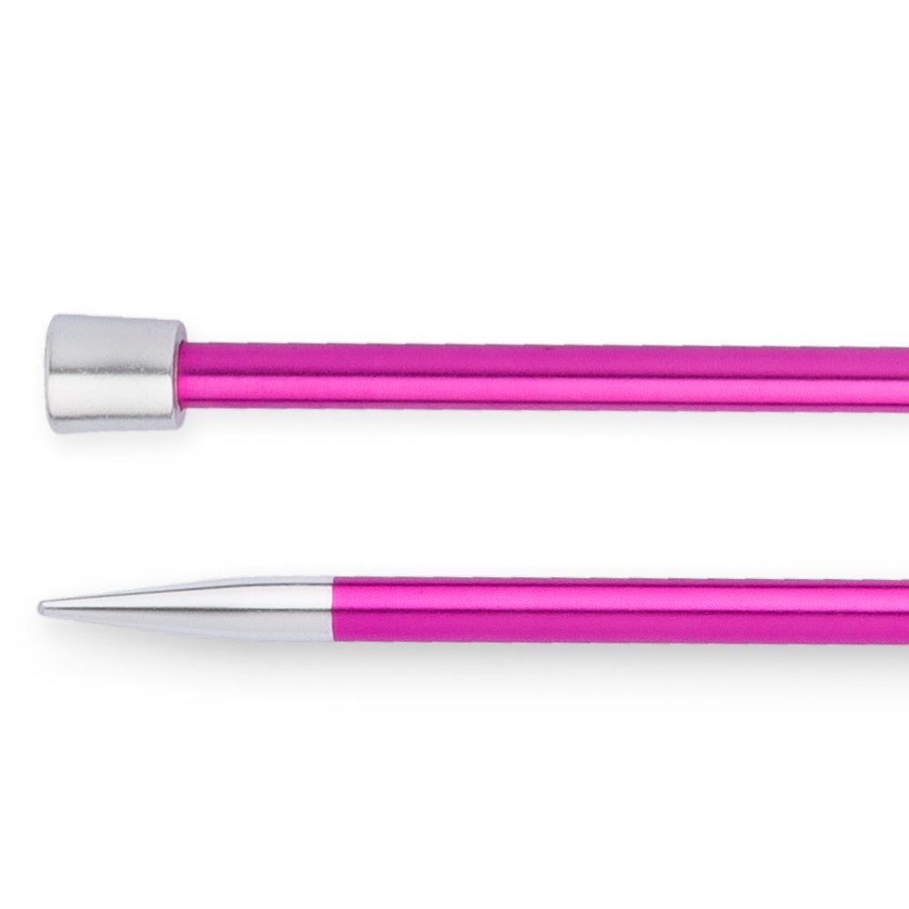 KnitPro Zing 5 mm 35 cm Metal Knitting Needles, Ruby - 47301
