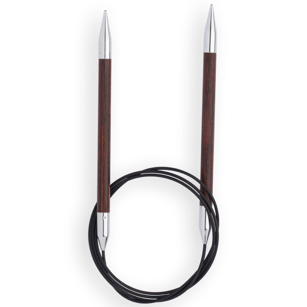 KnitPro Royale 7.00 mm 100 cm Fixed Circular Needle, Burgundy Rose - 29121