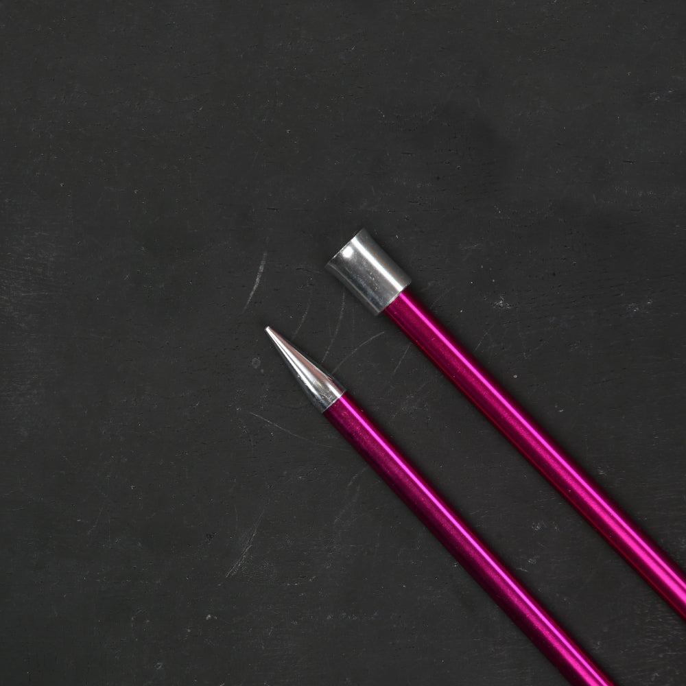 KnitPro Zing 10 mm 35 cm Metal Knitting Needles, - 47308