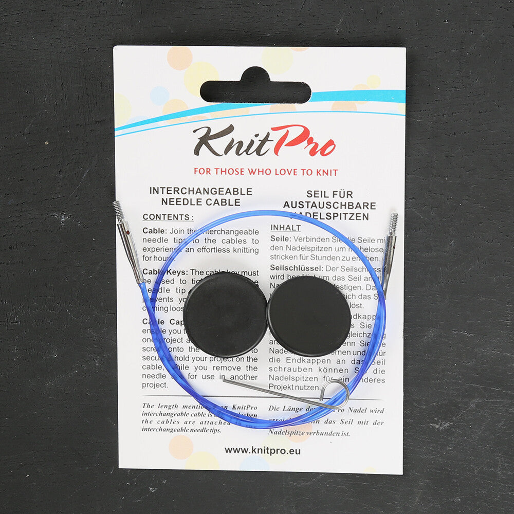 KnitPro 32 cm 1 pieces of knitting Cable, Blue- 10632
