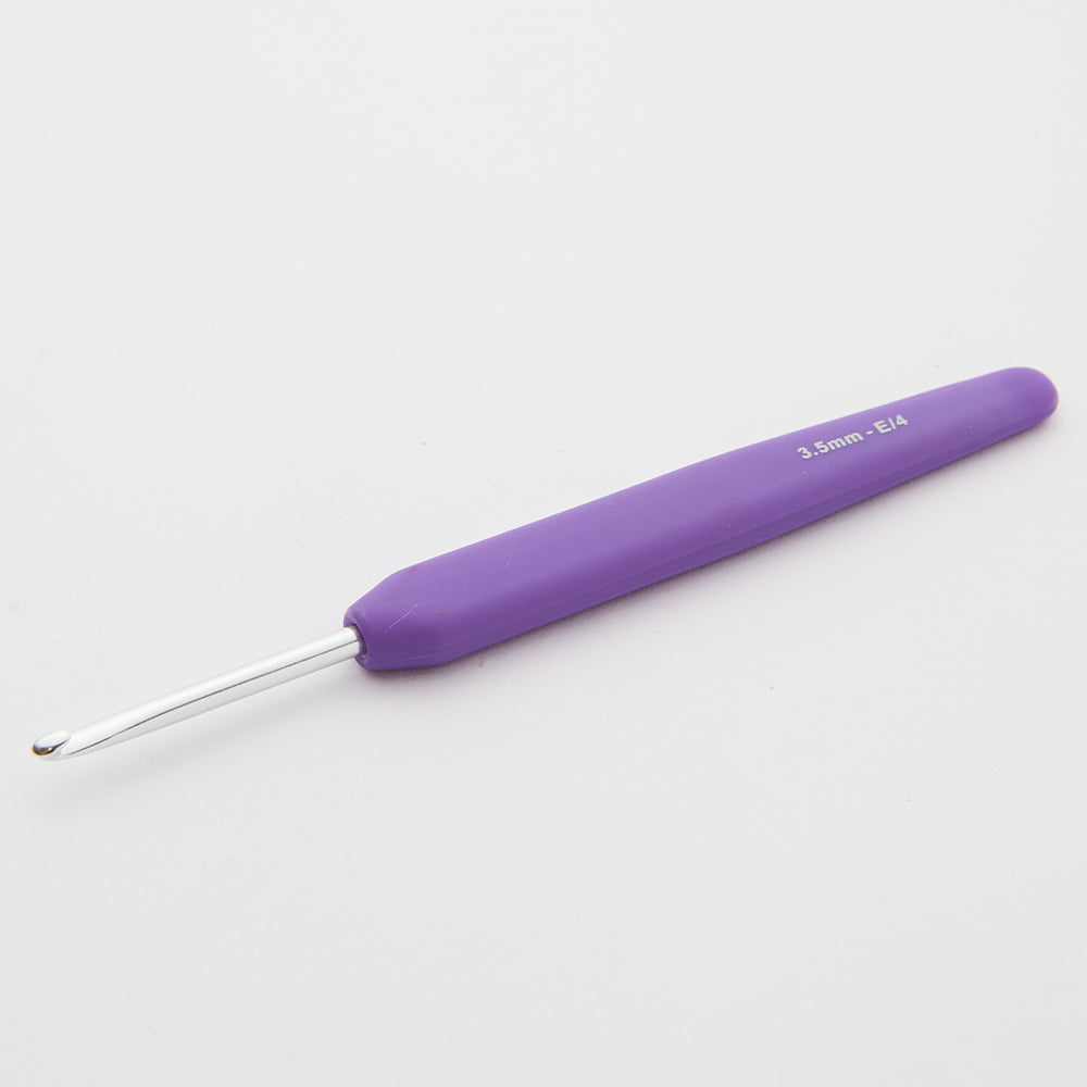 KnitPro Waves 3.5 mm Purple Soft Handle Wool Crochet Hook - 30937