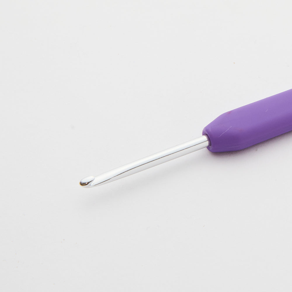 KnitPro Waves 3.5 mm Purple Soft Handle Wool Crochet Hook - 30937