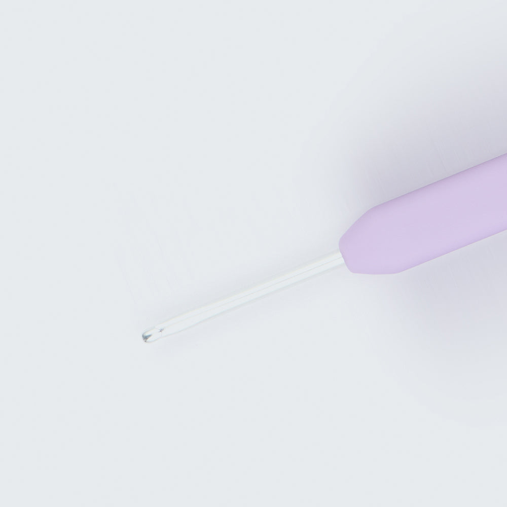 KnitPro Waves 3.25 mm Pink Soft Handle Wool Crochet Hook - 30936