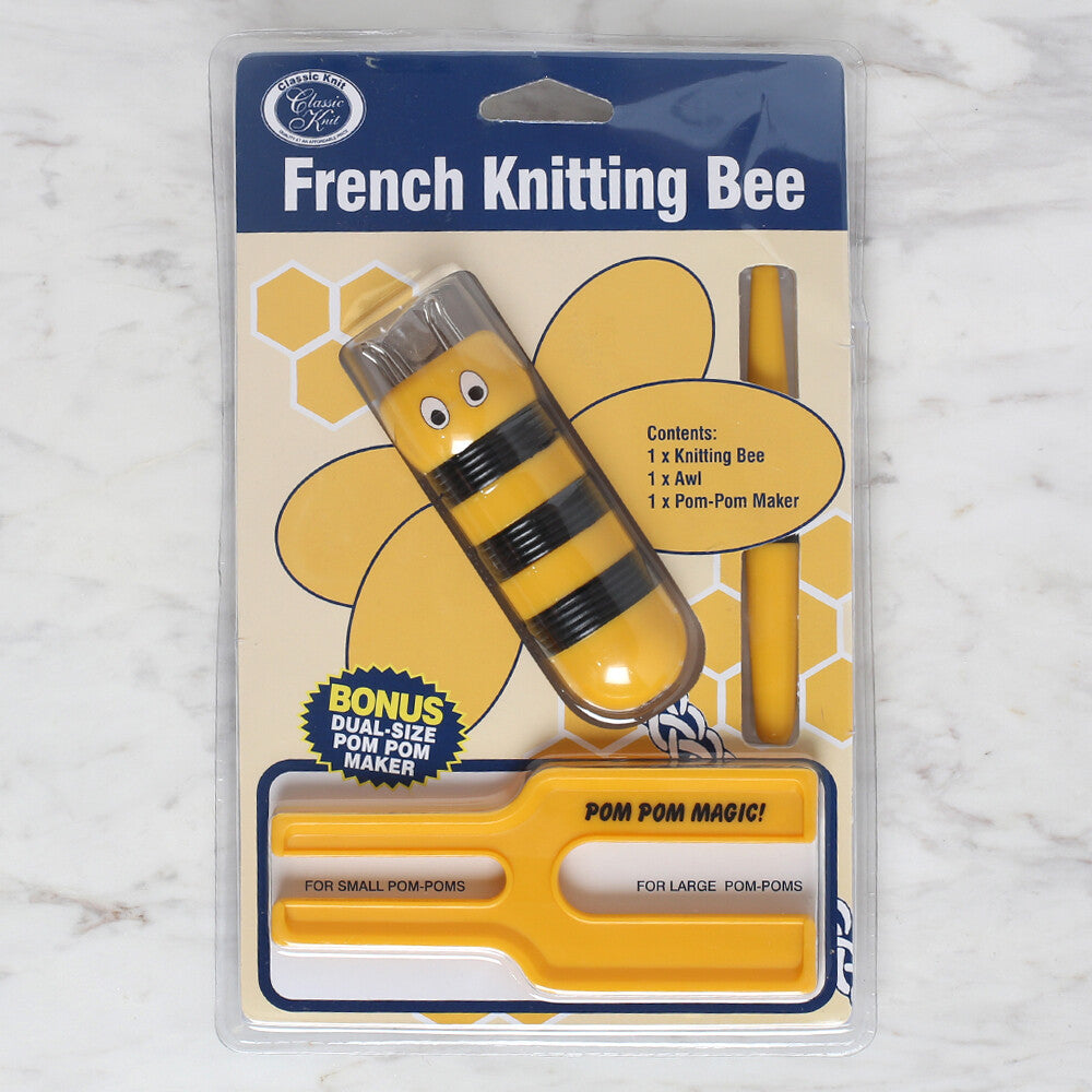 Loren 3 pcs Awl, Pom Pom and Spool Loom Set