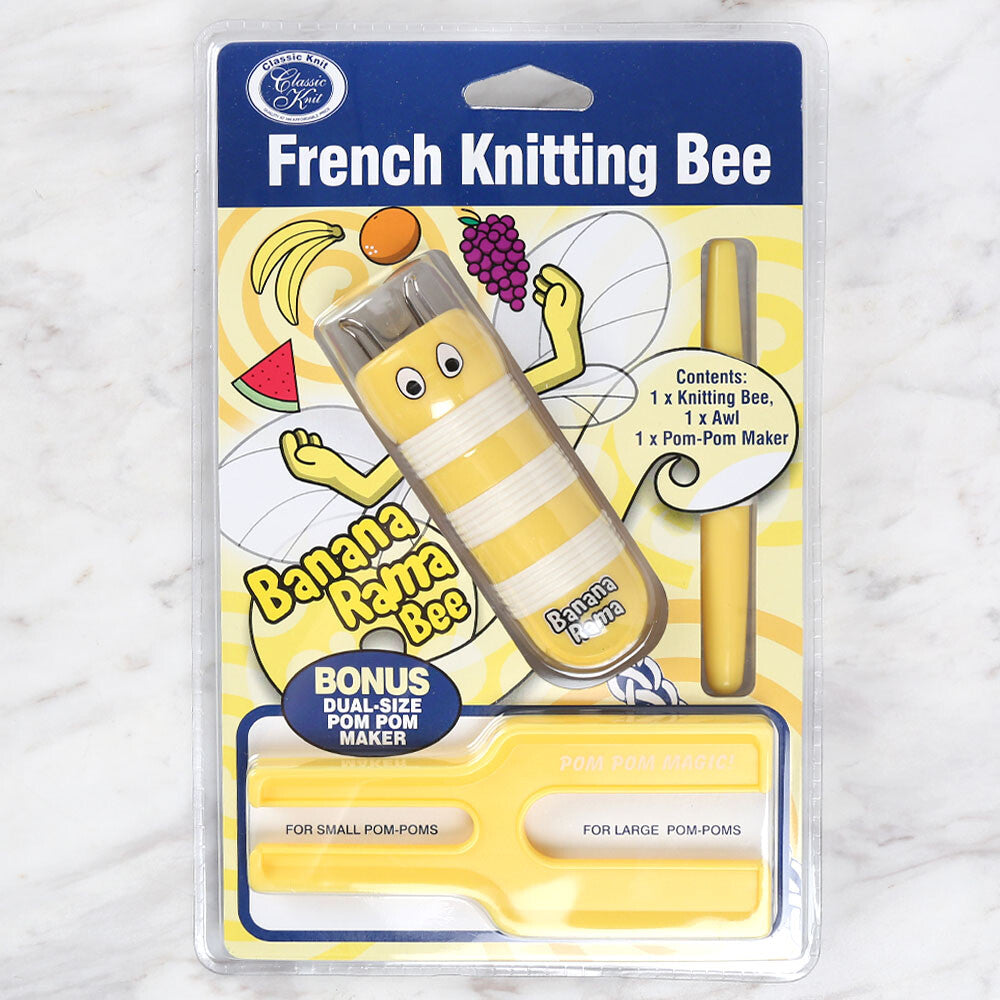 Loren 3 pcs Awl, Pom Pom and Spool Loom Set