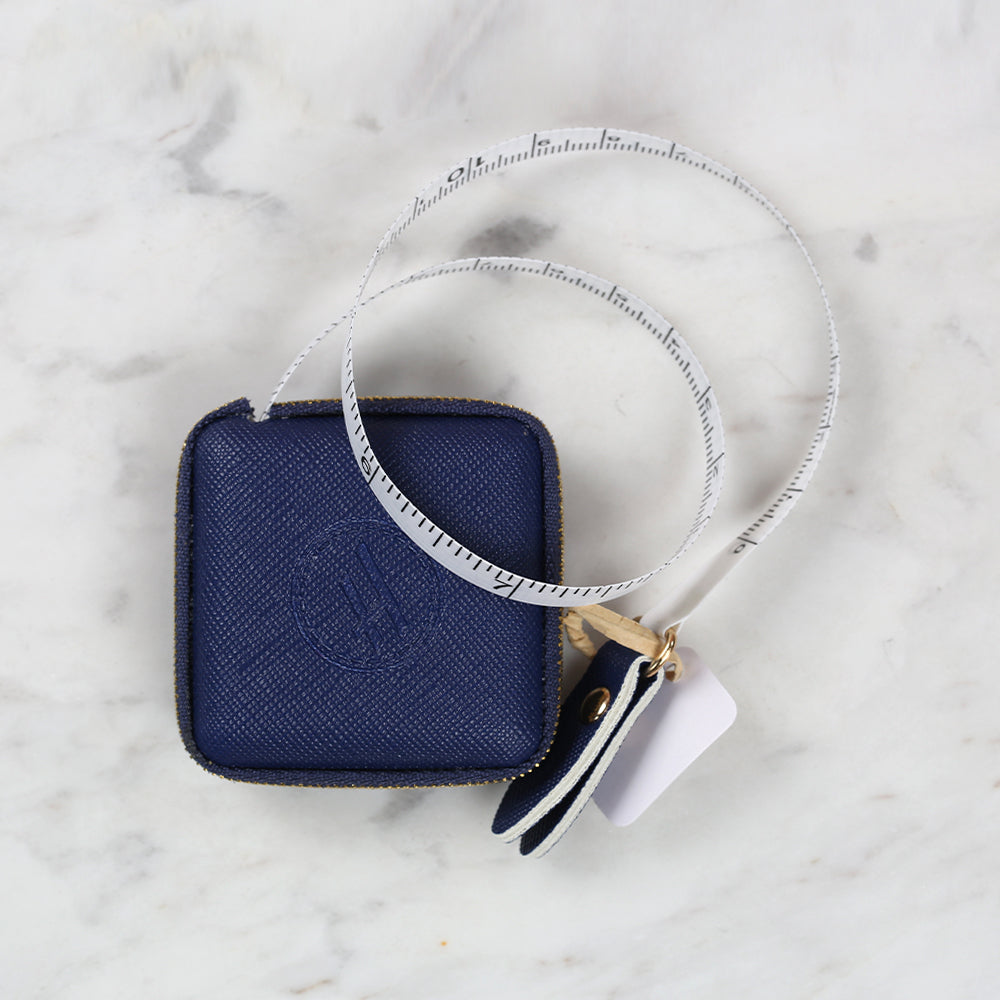 Hemline Automatic Tape Measure Navy Blue 150cm/60 inch - 253.2DB