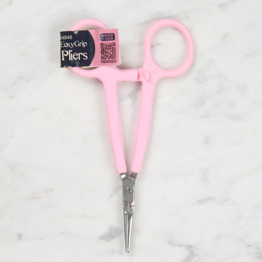 Hemline Easy Grip Scissors Pink - B4848