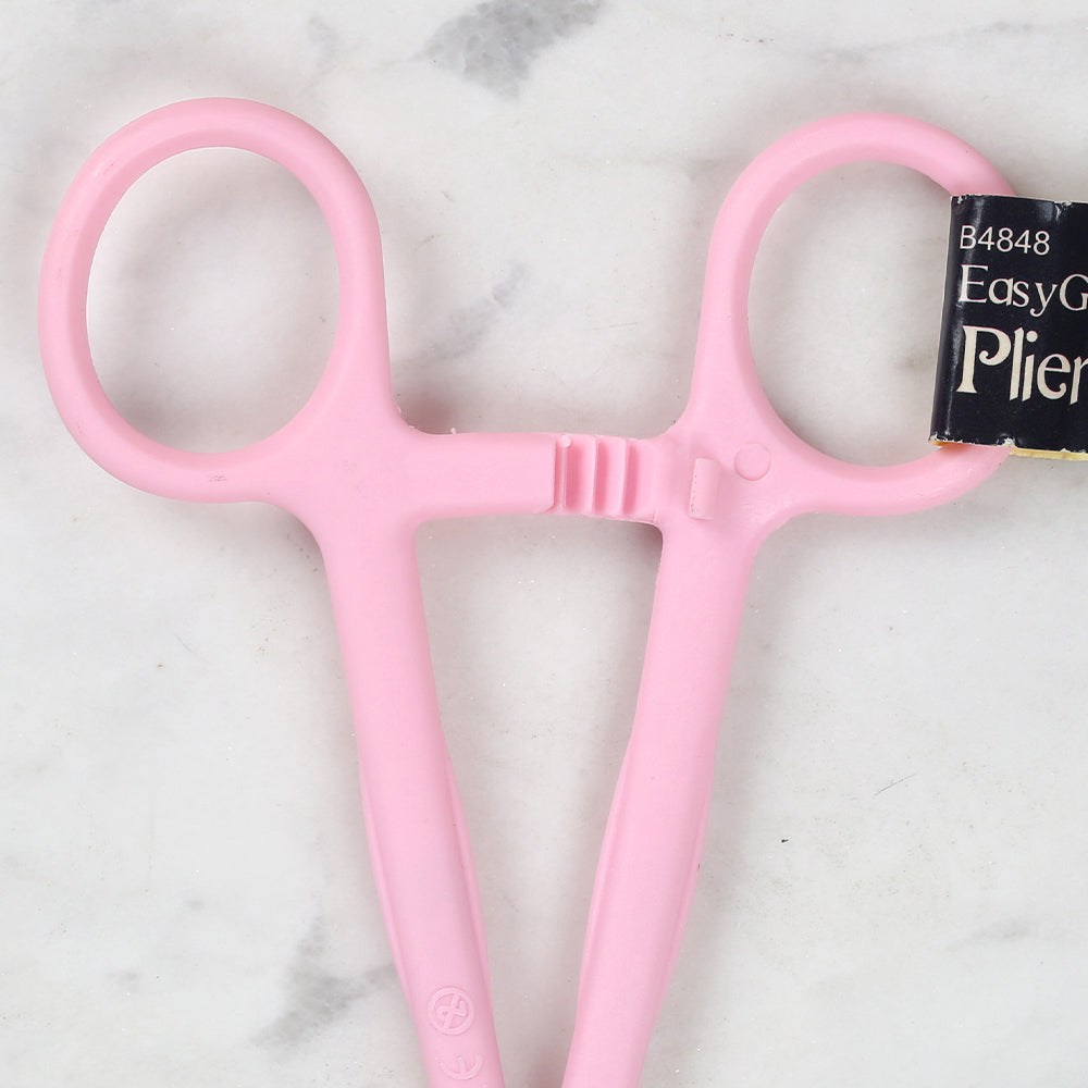 Hemline Easy Grip Scissors Pink - B4848