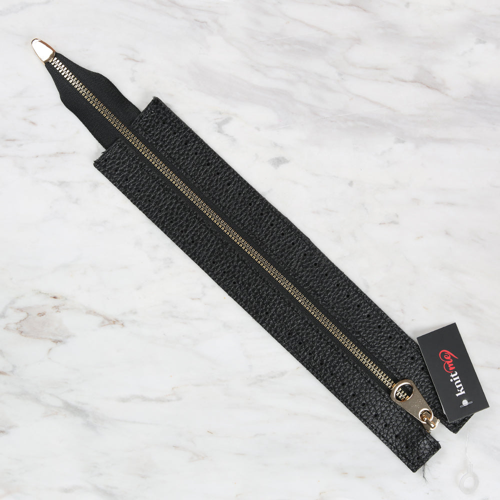 Knitme Bag Zipper 6x30 cm Black BA-0066