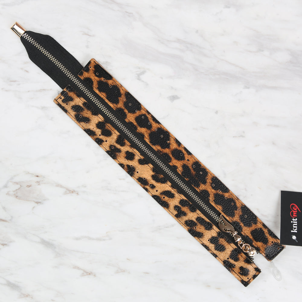 Knitme Bag Zipper 6x30 cm Leopard BA-0066