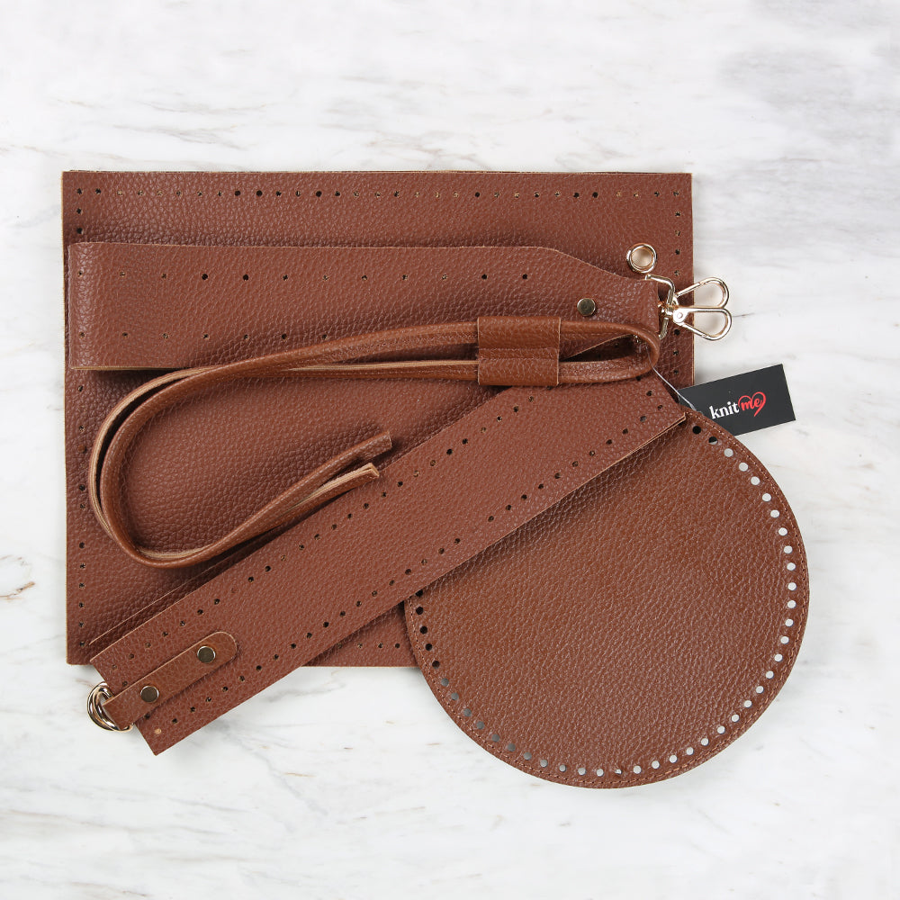 Knitme Bucket Bag Set Brown BA-0114