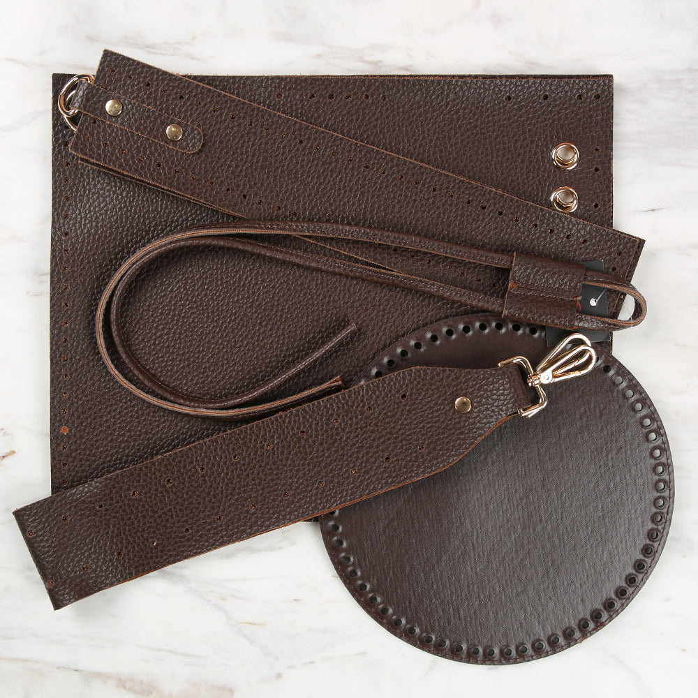 Knitme Bucket Bag Set Brown BA-0114