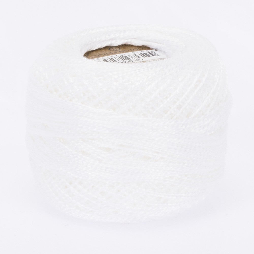 Madame Tricote Paris Koton Perle No:8 Embroidery Thread, Snow white - Snow white