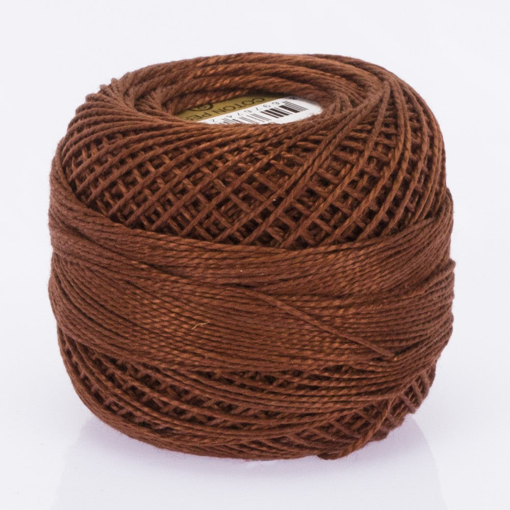 Madame Tricote Paris Koton Perle No:8 Embroidery Thread, Dark Copper - 5