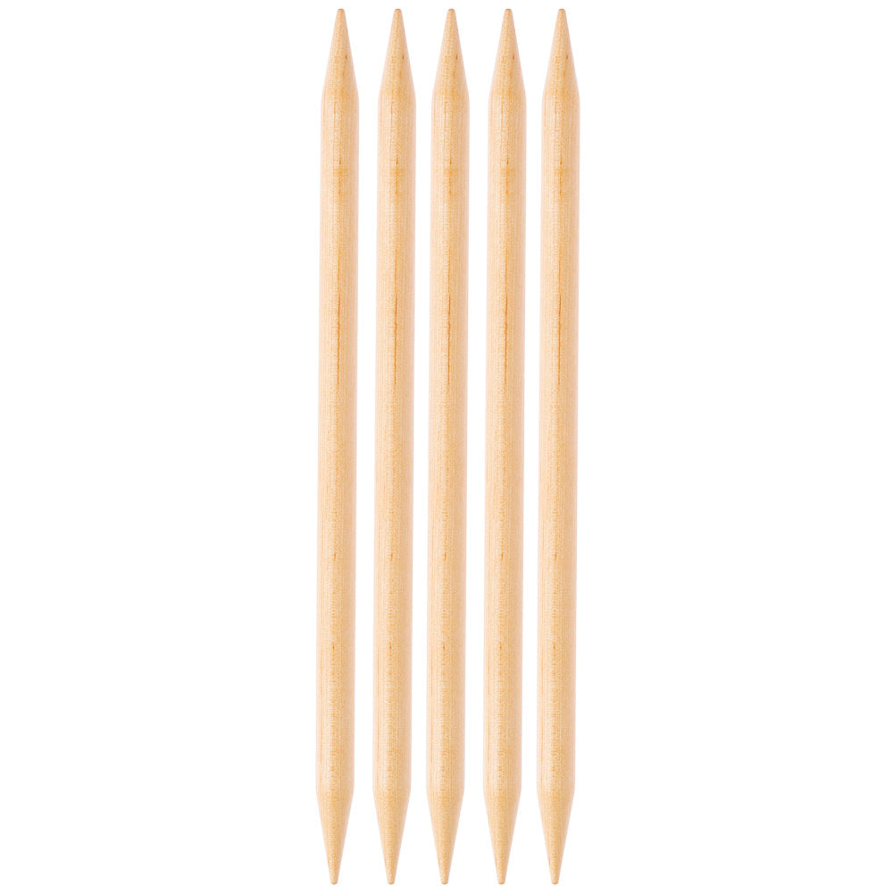 KnitPro Basix Birch 9mm 20cm Double Pointed Needles - 35125