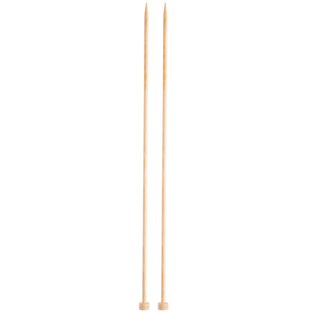 KnitPro Basix Birch 5.5mm 35cm Single Pointed Knitting Needles - 35261