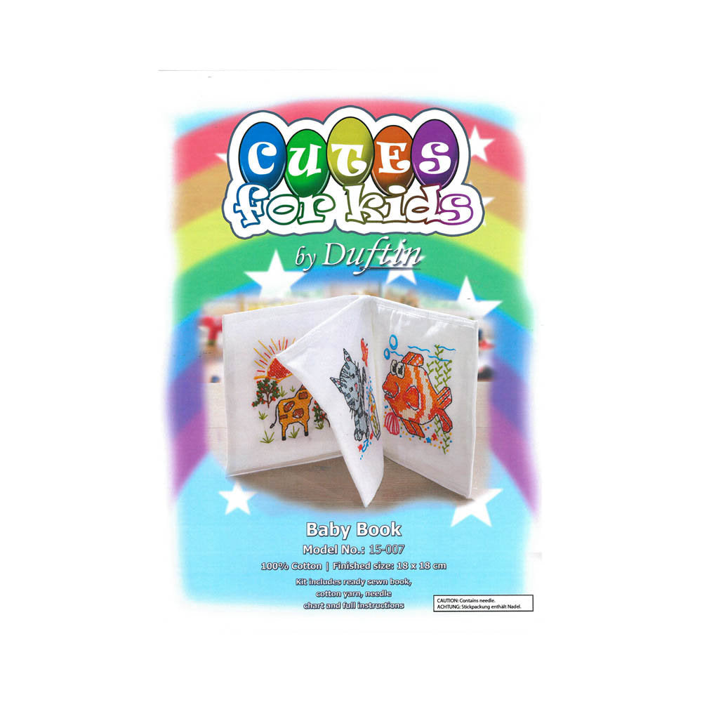 Duftin 18 cm Baby Book Cross Stitch Kit - 15007