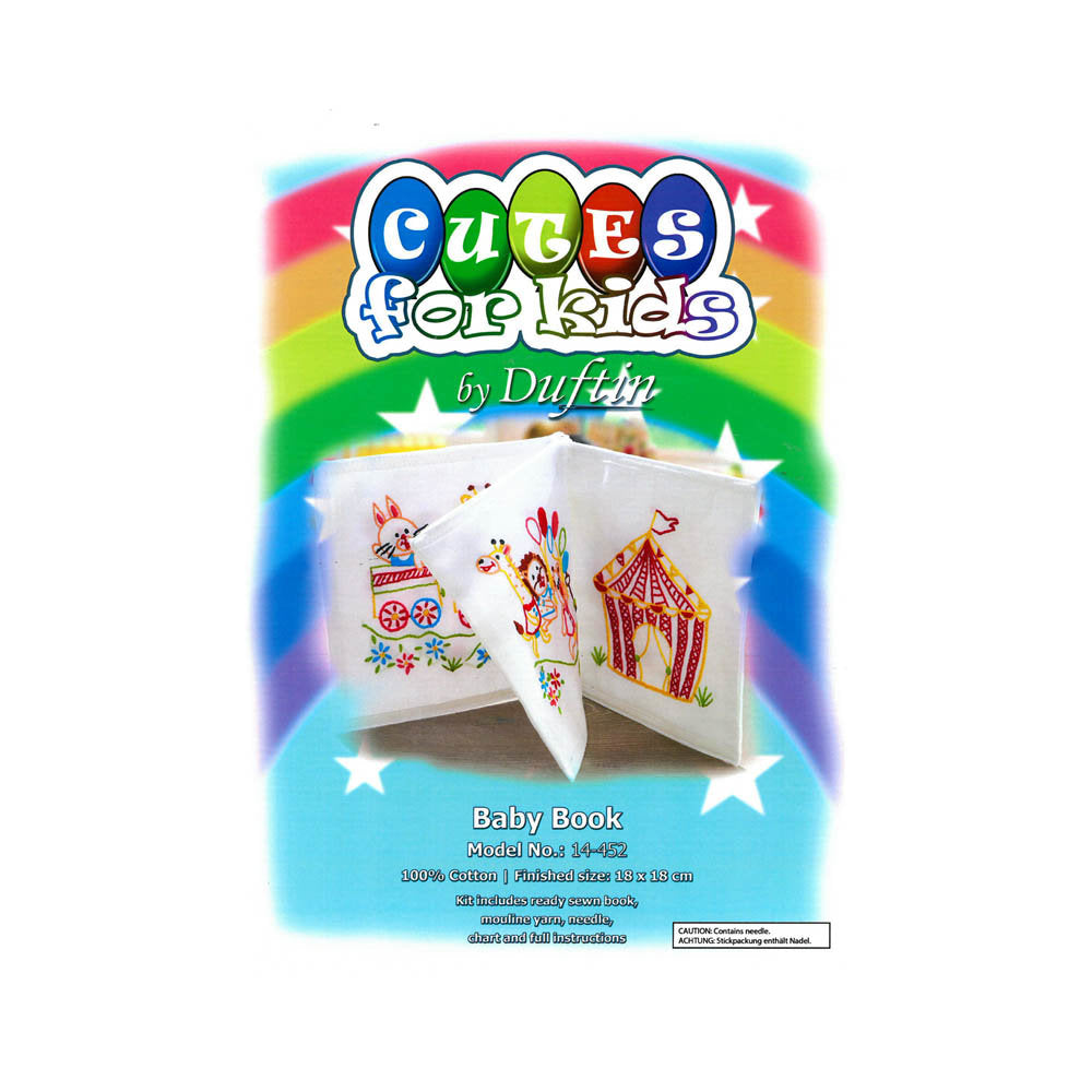 Duftin 18 cm Baby Book Cross Stitch Kit - 14452