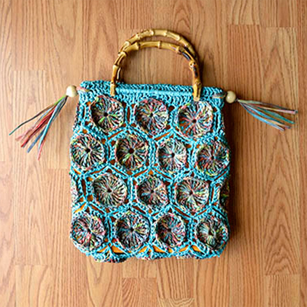 Fibra Natura 35 g Raffia Paper Yarn, Variegated - 117-01