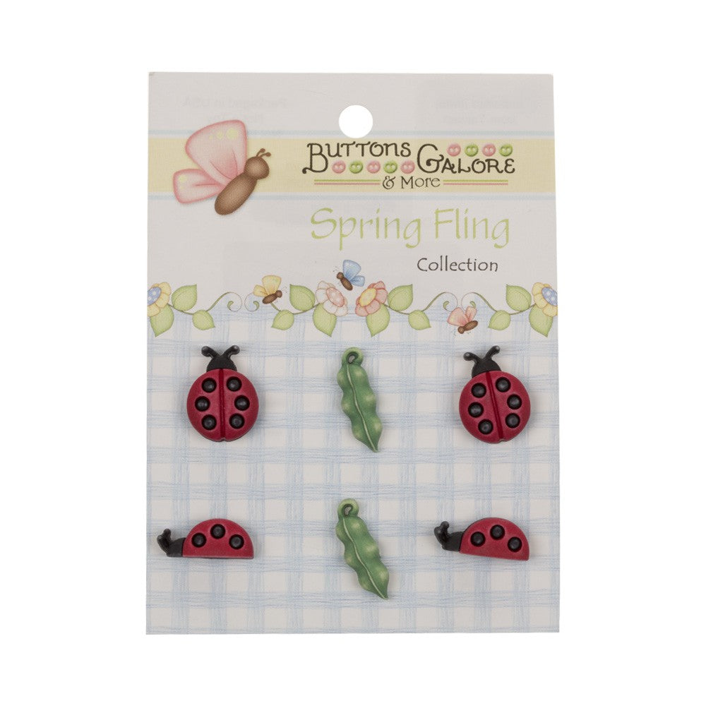 Kartopu Decorative Baby Button, Lady Bug - SF101