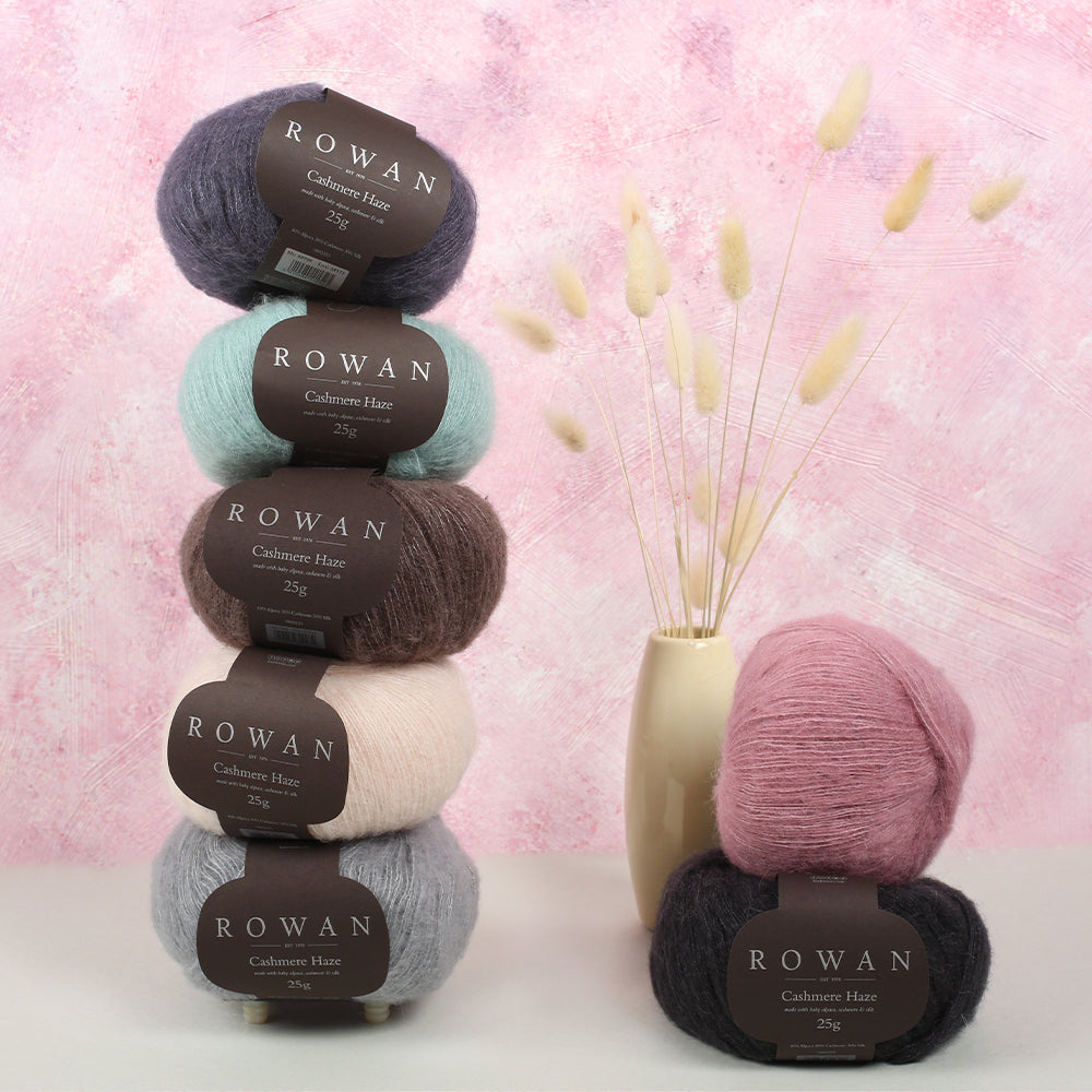 Rowan Cashmere Haze 25gr Hand Knitting Yarn, Brown - 700