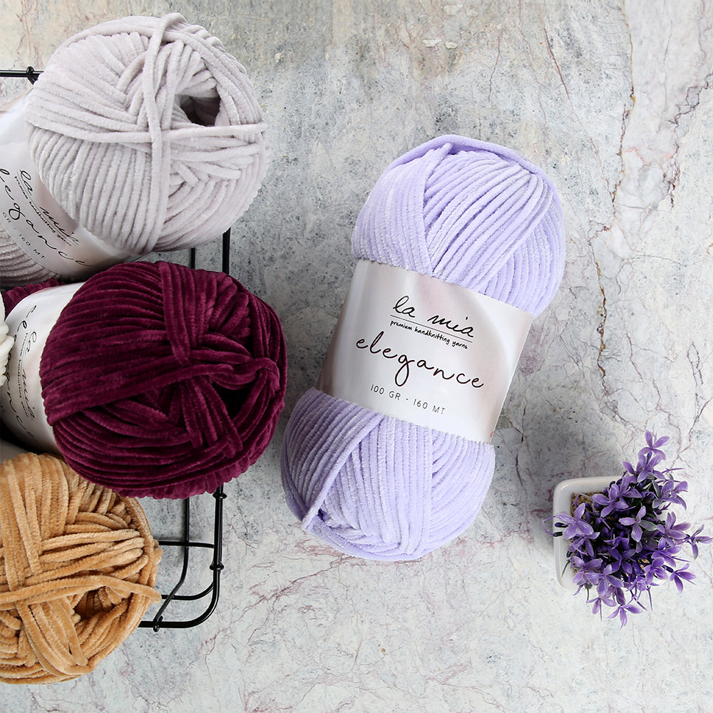 La Mia Elegance Velvet Hand Knitting Yarn,Green - L938