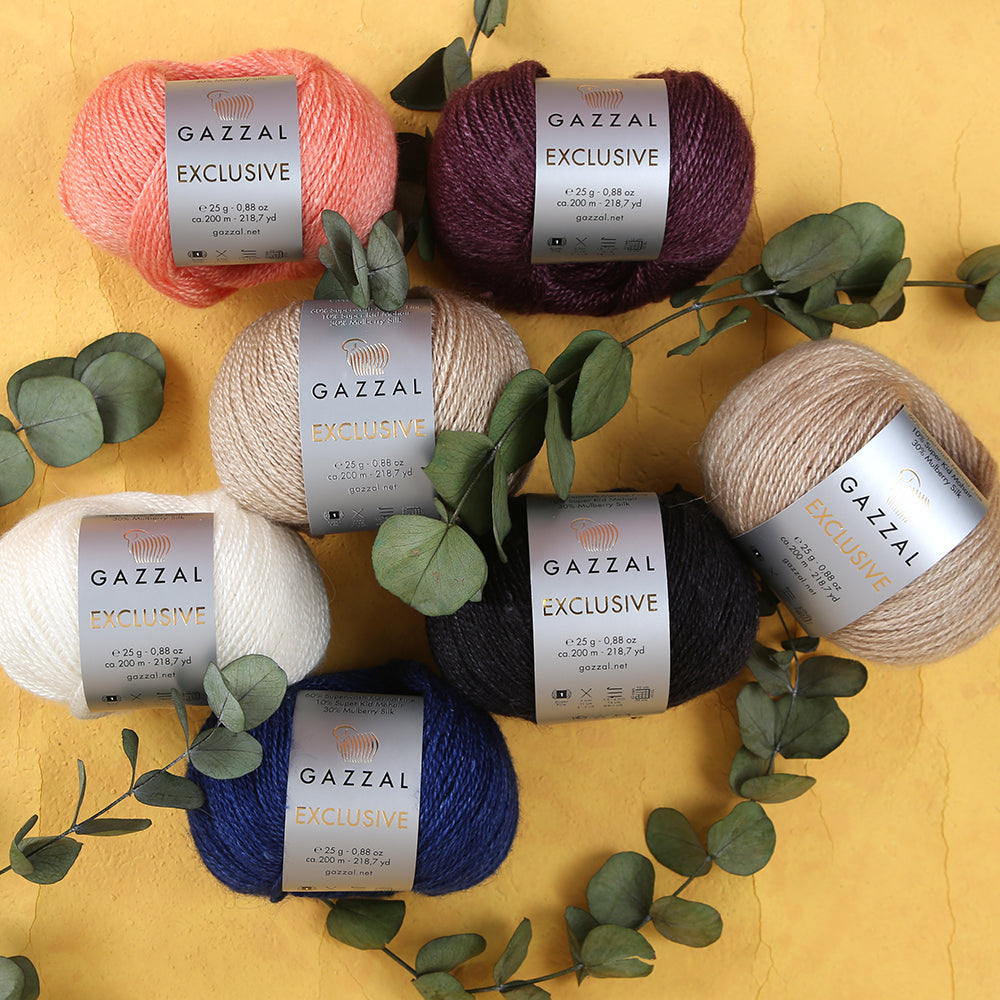 Gazzal Exclusive Hand Knitting Yarn,Blue - 9915