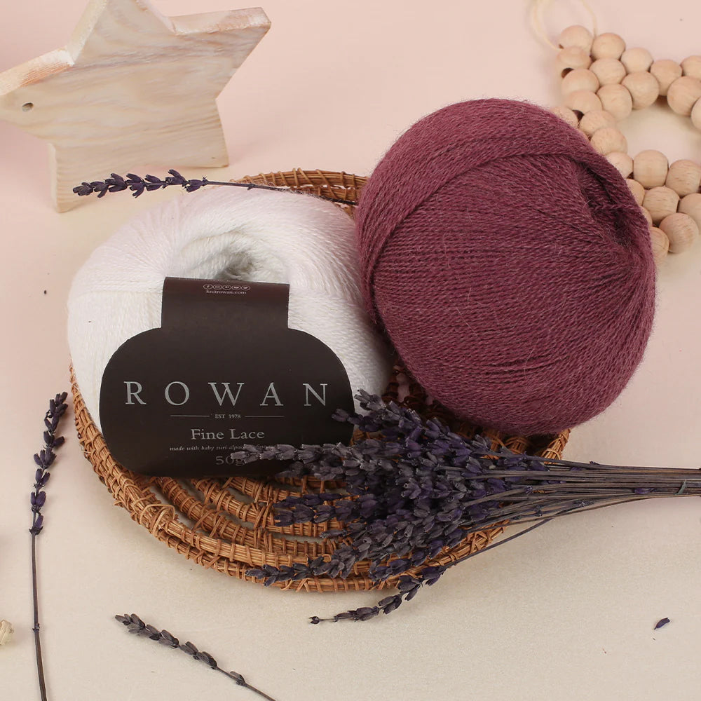 Rowan Fine Lace 50gr Hand Knitting Yarn, Purple - 00926