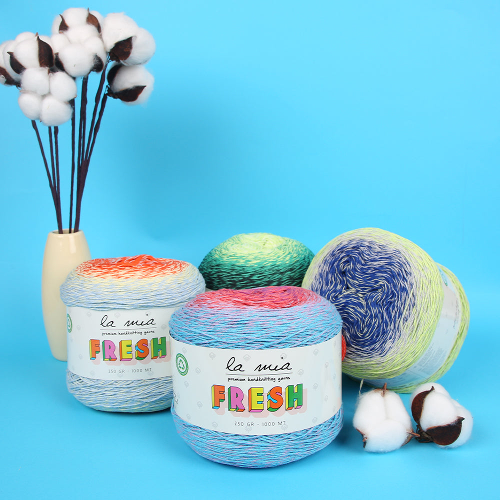 La Mia Fresh Knitting Yarn, Variegated - LF017