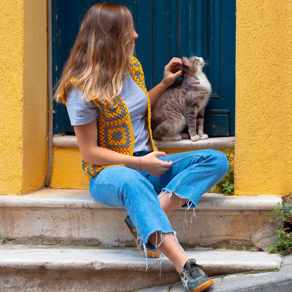 Gazzal Baby Cotton Knitting Yarn, Neon Pink - 3460