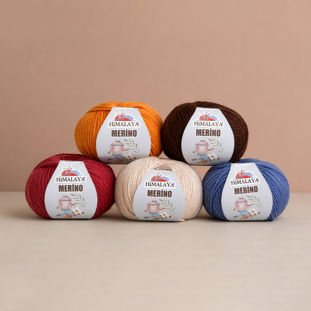 Himalaya Merino Knitting Yarn ,Maroon 40906