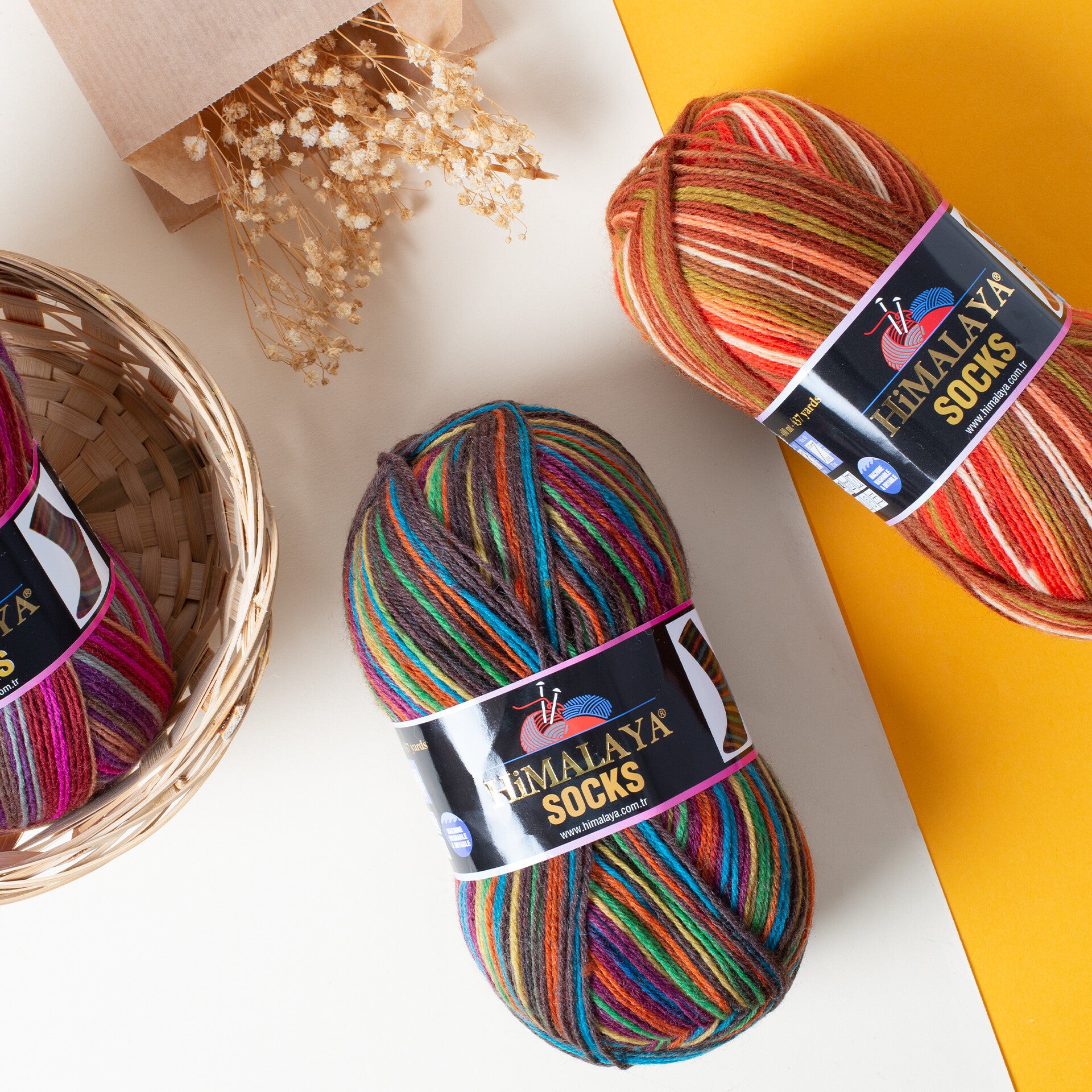 Himalaya Socks Yarn, Variegated - 150-01