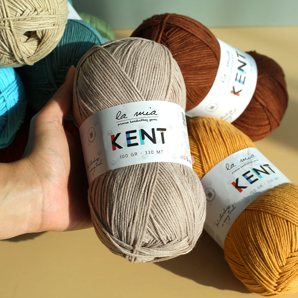 La Mia Kent Hand Knitting Yarn,White - L001