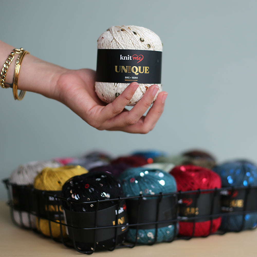 Knitme UNIQUE Hand Knitting Yarn ,Light Blue 19