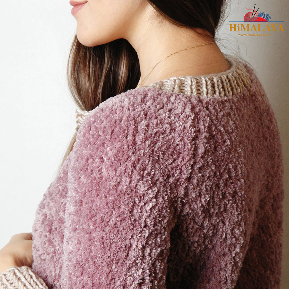 Himalaya Koala Chenille Baby Yarn,Grey - 75701