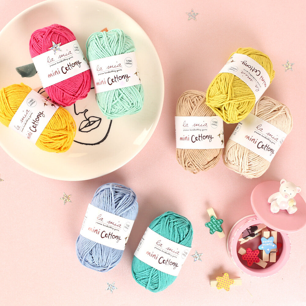 La Mia Mini Cottony 25g Baby Yarn, Purple - L010