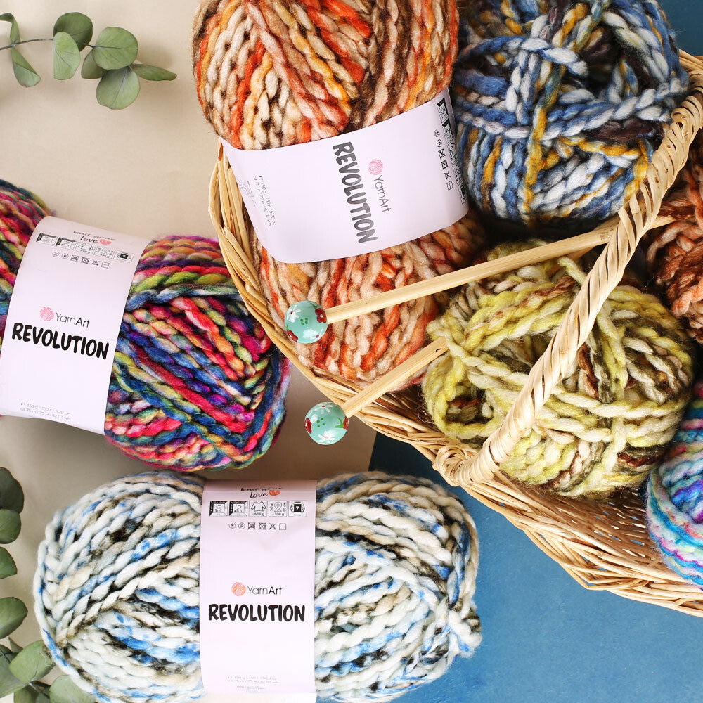 Yarnart Revolution Knitting Yarn - Variegated- 1617