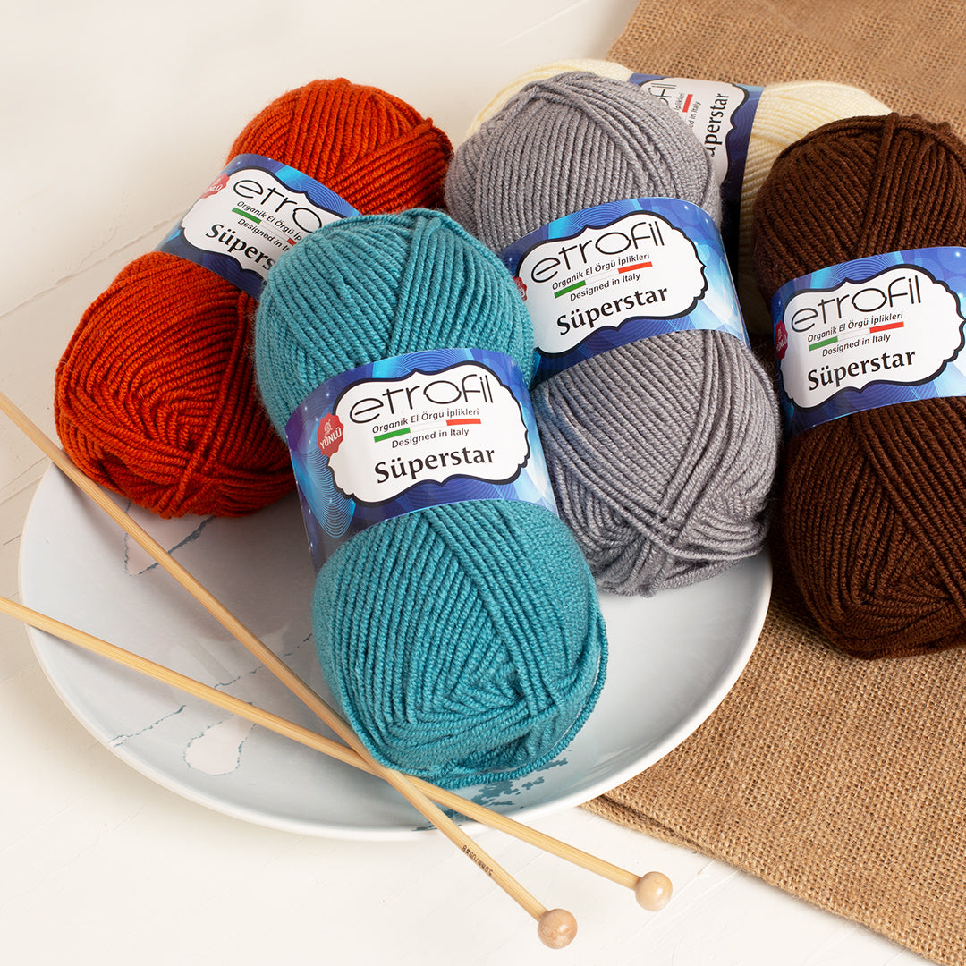 Etrofil Süperstar Yarn,Pink - 73308